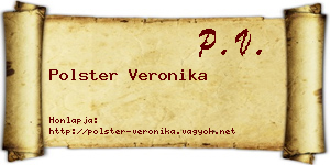 Polster Veronika névjegykártya